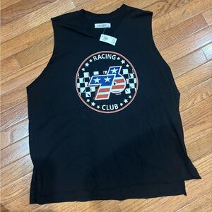 Lauren Moshi Black Sleeveless Top